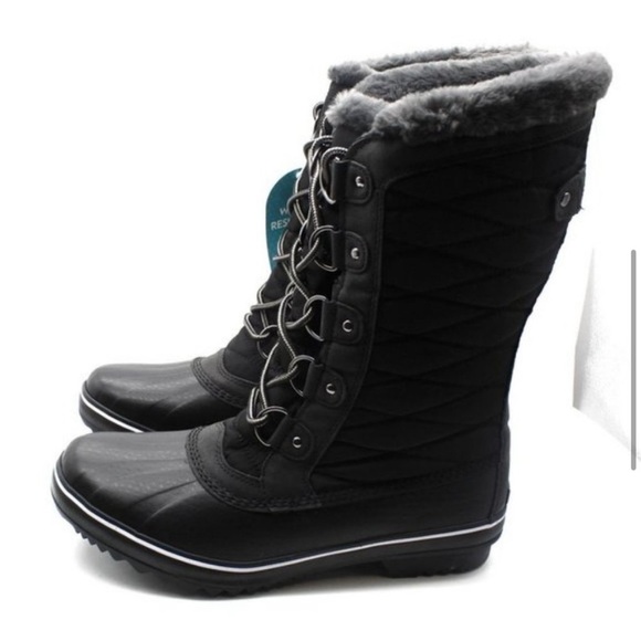NIB! Jbu by Jambu chilly water resistant fur lined duck boots in black. Size 8.5 - Picture 6 of 8